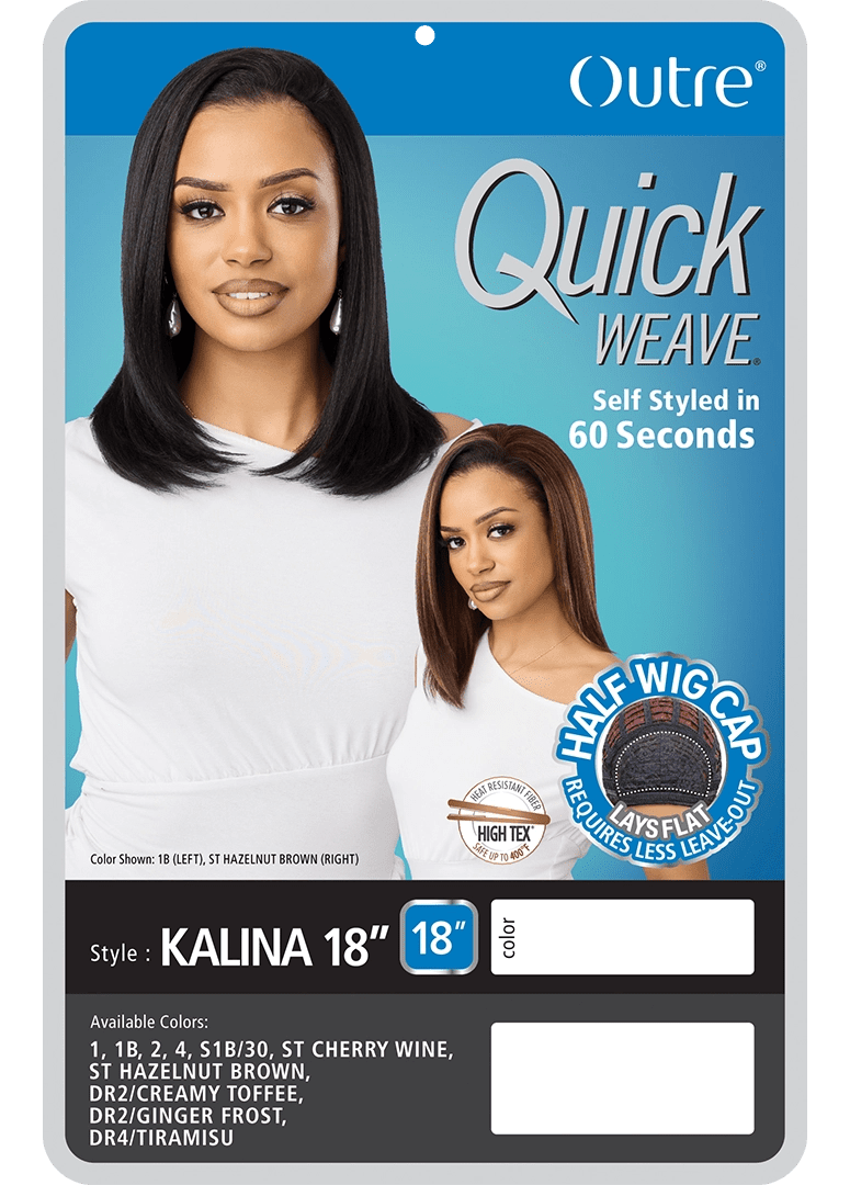 Outre Quick Weave Synthetic Half Wig – Kalina 18” - Beauty Exchange Beauty Supply