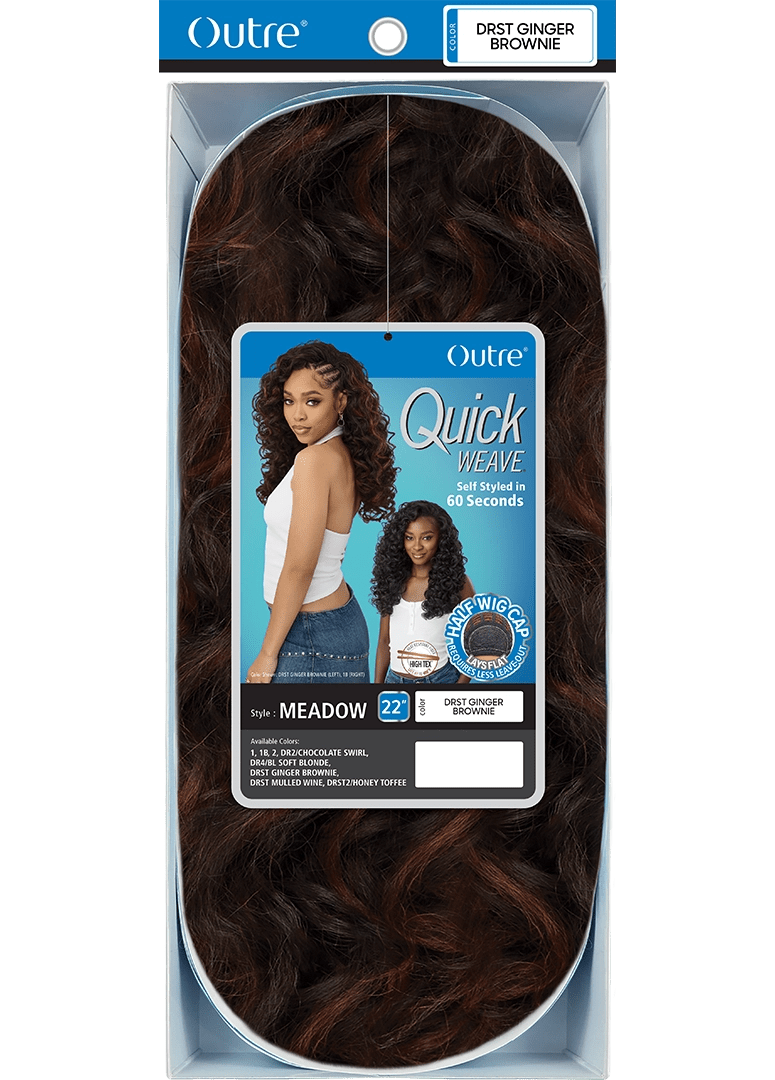 Outre Quick Weave Synthetic Half Wig – Meadow - Beauty Exchange Beauty Supply