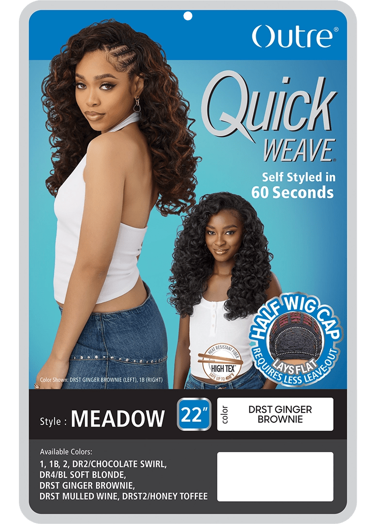Outre Quick Weave Synthetic Half Wig – Meadow - Beauty Exchange Beauty Supply