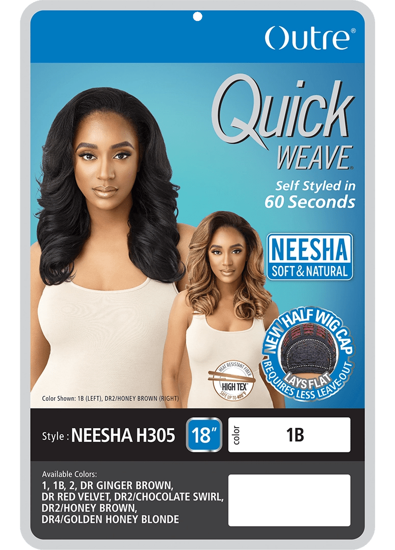 Outre Quick Weave Synthetic Half Wig - Neesha H305 - Beauty Exchange Beauty Supply