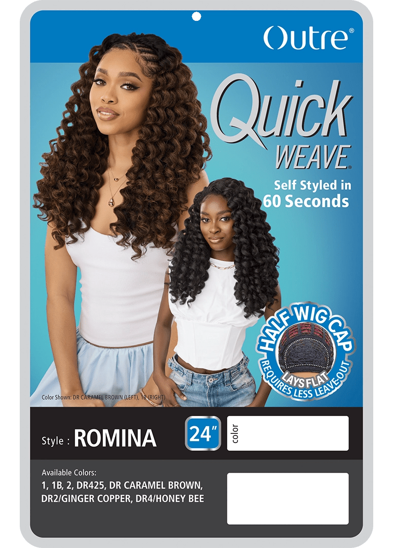 Outre Quick Weave Synthetic Half Wig – Romina - Beauty Exchange Beauty Supply