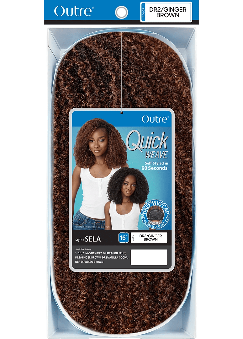 Outre Quick Weave Synthetic Half Wig – Sela - Beauty Exchange Beauty Supply