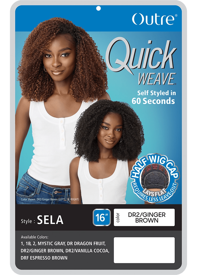 Outre Quick Weave Synthetic Half Wig – Sela - Beauty Exchange Beauty Supply