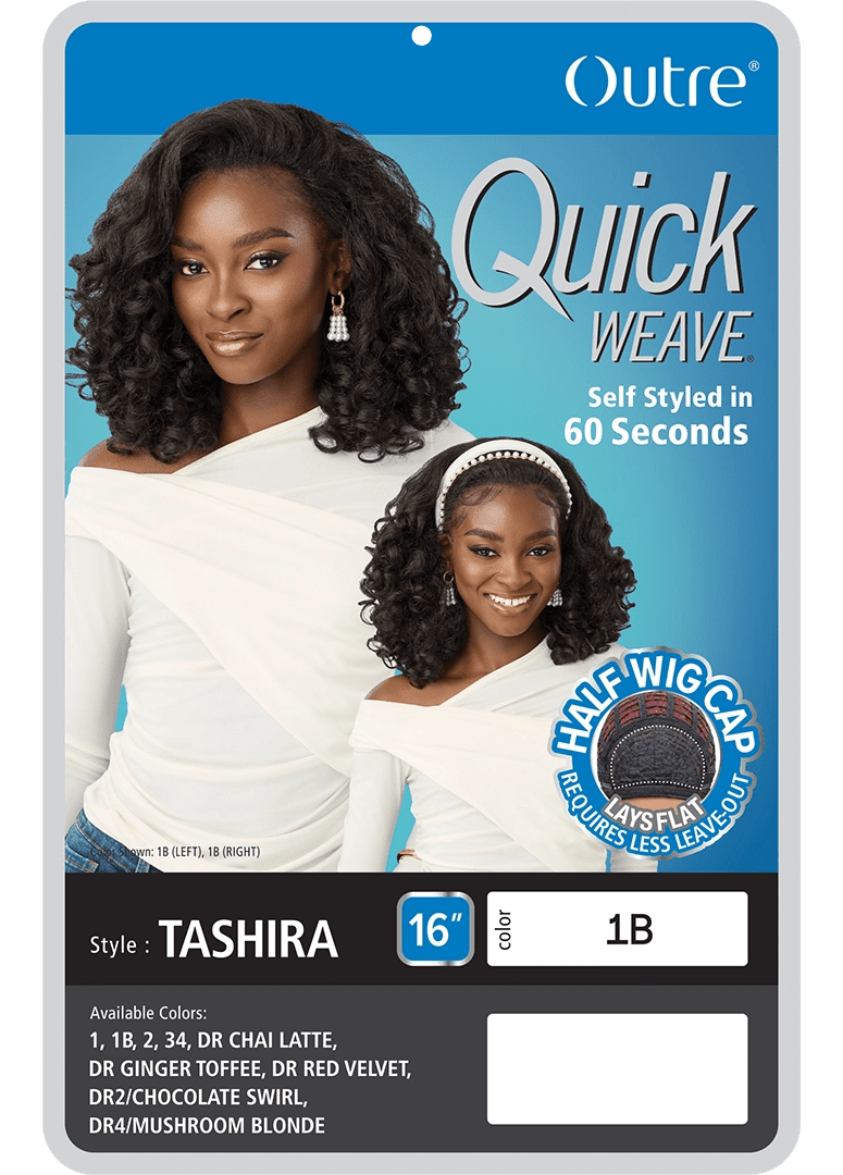Outre Quick Weave Synthetic Half Wig – Tashira - Beauty Exchange Beauty Supply