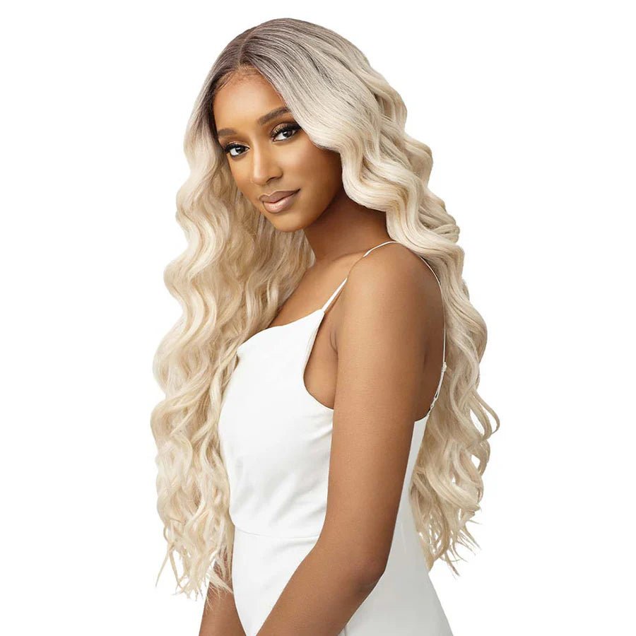 Outre SleekLay Part Lace Front Wig – Adelaide | Soft Waves with Deep Side Part | Available in Classic & Statement Colors | One Size Fits Most - Beauty Exchange Beauty Supply