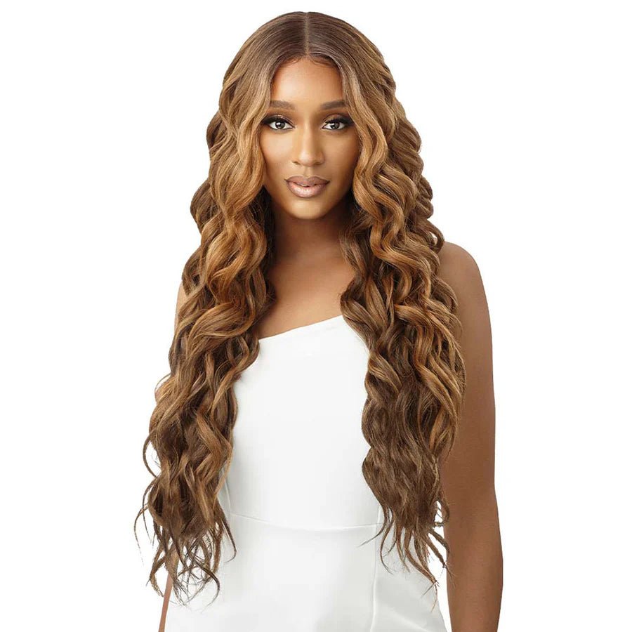 Outre SleekLay Part Lace Front Wig – Adelaide | Soft Waves with Deep Side Part | Available in Classic & Statement Colors | One Size Fits Most - Beauty Exchange Beauty Supply