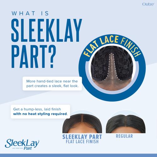 Outre SleekLay Part Lace Front Wig – Adelaide | Soft Waves with Deep Side Part | Available in Classic & Statement Colors | One Size Fits Most - Beauty Exchange Beauty Supply