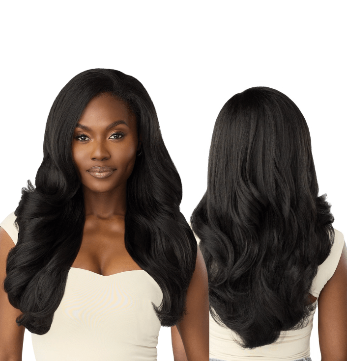 Outre Synthetic Hair Half Wig Quick Weave – Dominican Blowout Waves - Beauty Exchange Beauty Supply