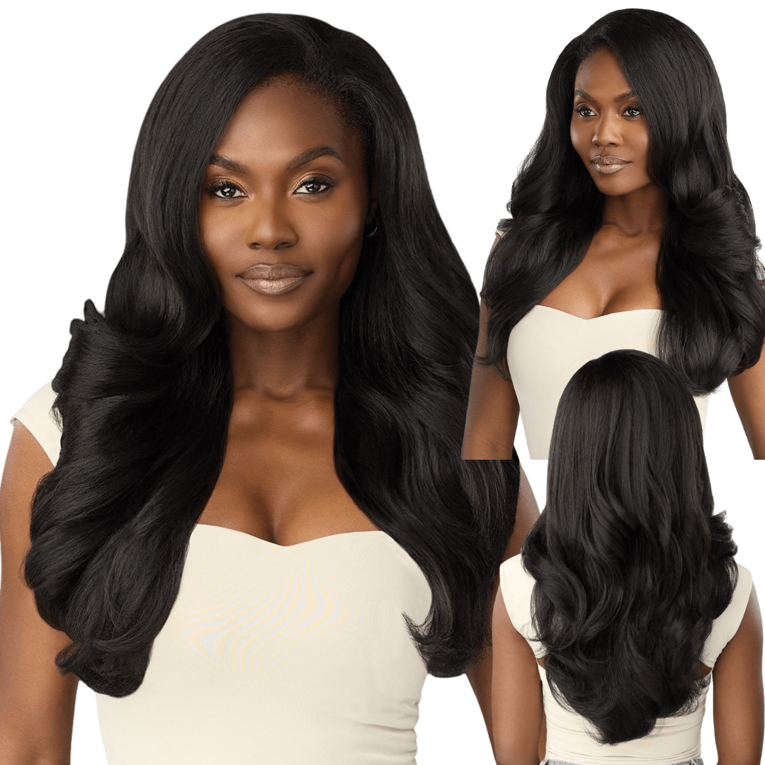 Outre Synthetic Hair Half Wig Quick Weave – Dominican Blowout Waves - Beauty Exchange Beauty Supply