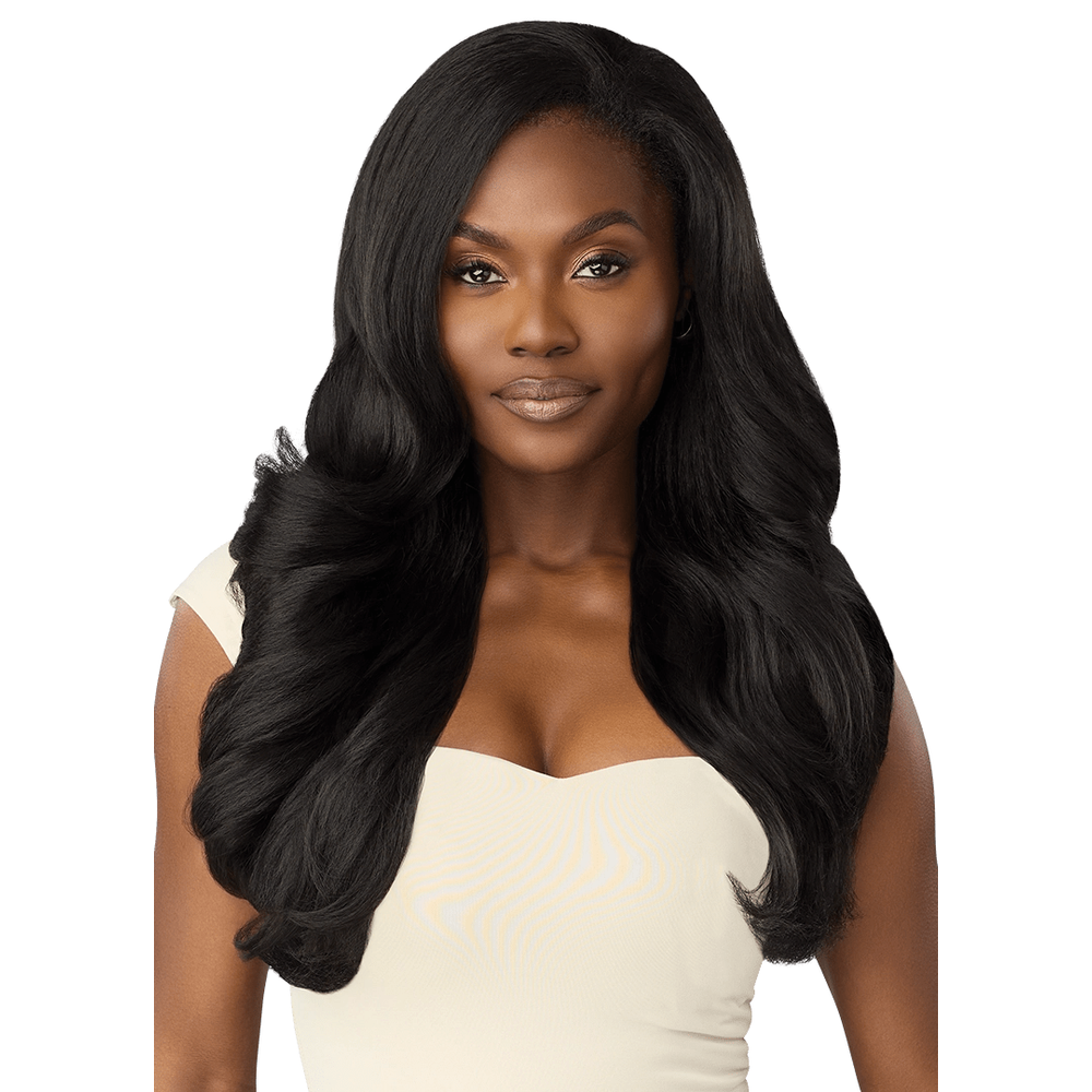 Outre Synthetic Hair Half Wig Quick Weave – Dominican Blowout Waves - Beauty Exchange Beauty Supply