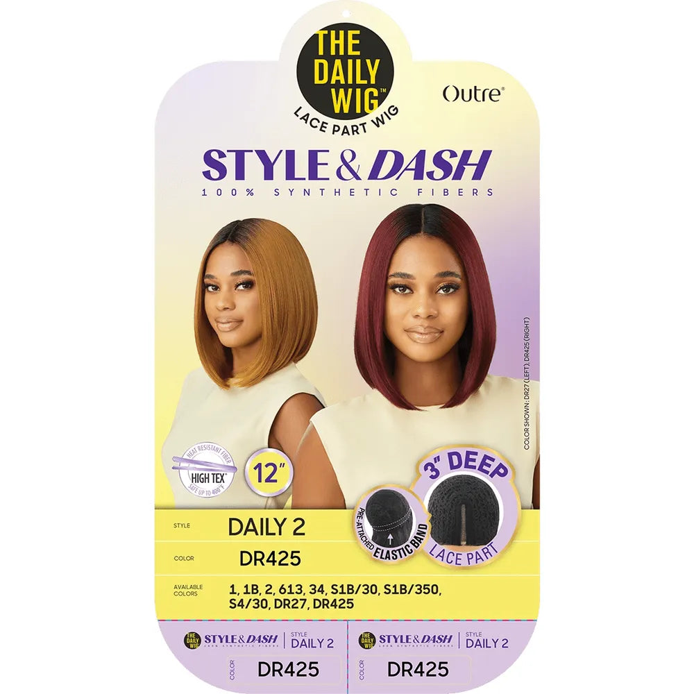 Outre The Daily Wig – Style & Dash - Daily 2 | Effortless Style, Quick Wear, and Natural Volume - Beauty Exchange Beauty Supply