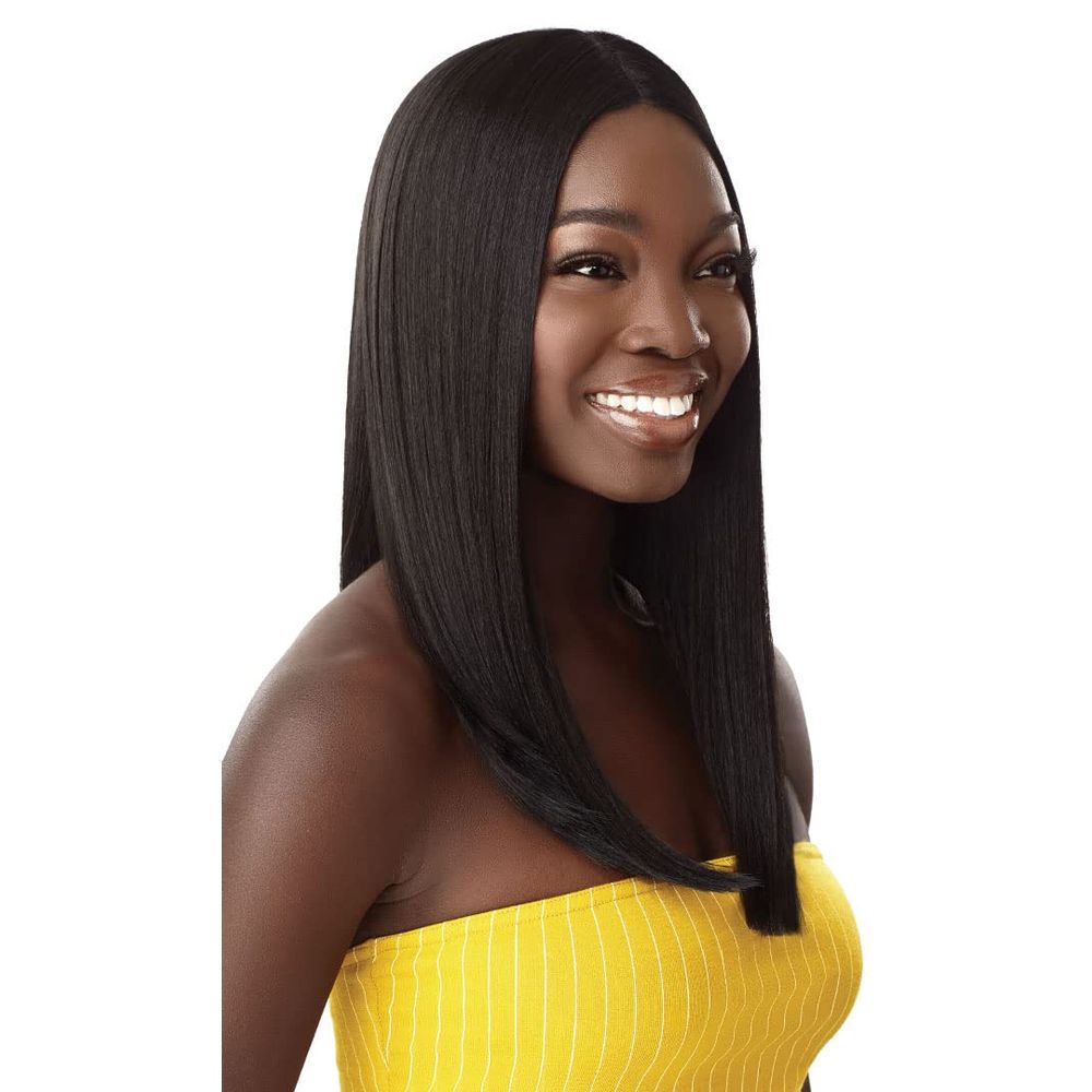 Outre The Daily Wig – Synthetic Lace Part Wig "Cecilia" | Sleek, Layered Everyday Look with Glueless Lace Part - Beauty Exchange Beauty Supply