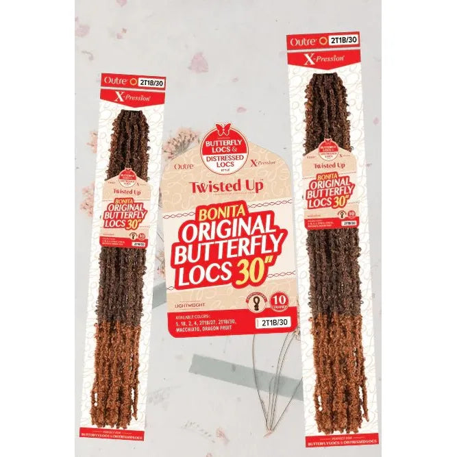 Outre Twisted Up – Bonita Original Butterfly Locs 30" | Soft, Pre - Looped Crochet Locs for a Boho - Chic Look - Beauty Exchange Beauty Supply