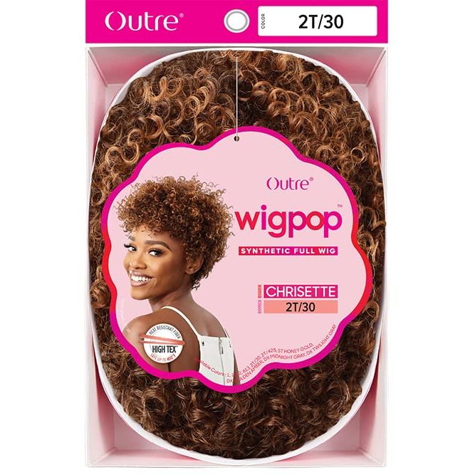 Outre WigPop Synthetic Wig – Chrisette | Voluminous Coils with Natural Bangs Elegant Texture, Ready in Seconds - Beauty Exchange Beauty Supply