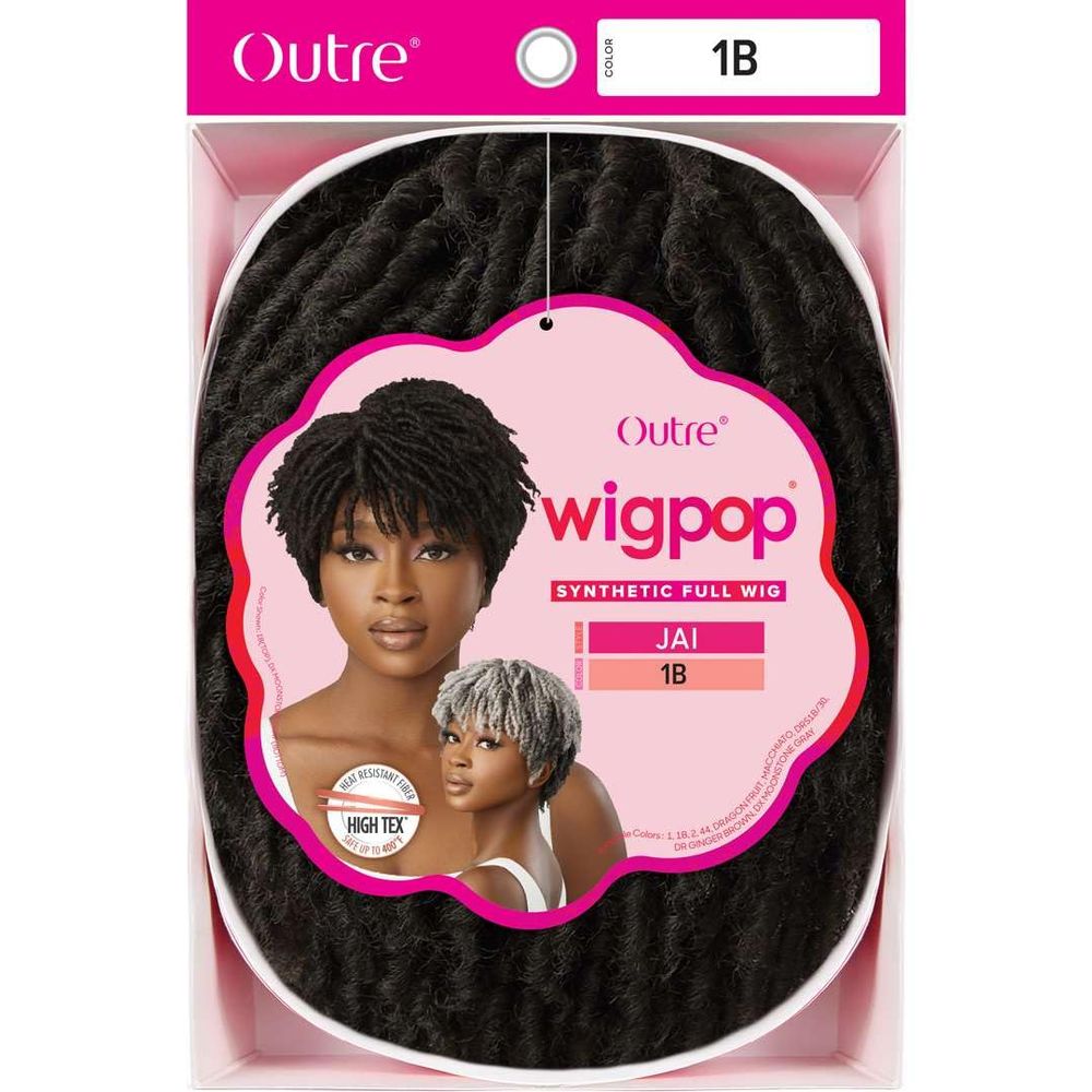 Outre WigPop Synthetic Wig – Jai | Chic Shoulder - Length Waves + Bangs From Natural Neutrals to Bold Fashion Tones - Beauty Exchange Beauty Supply