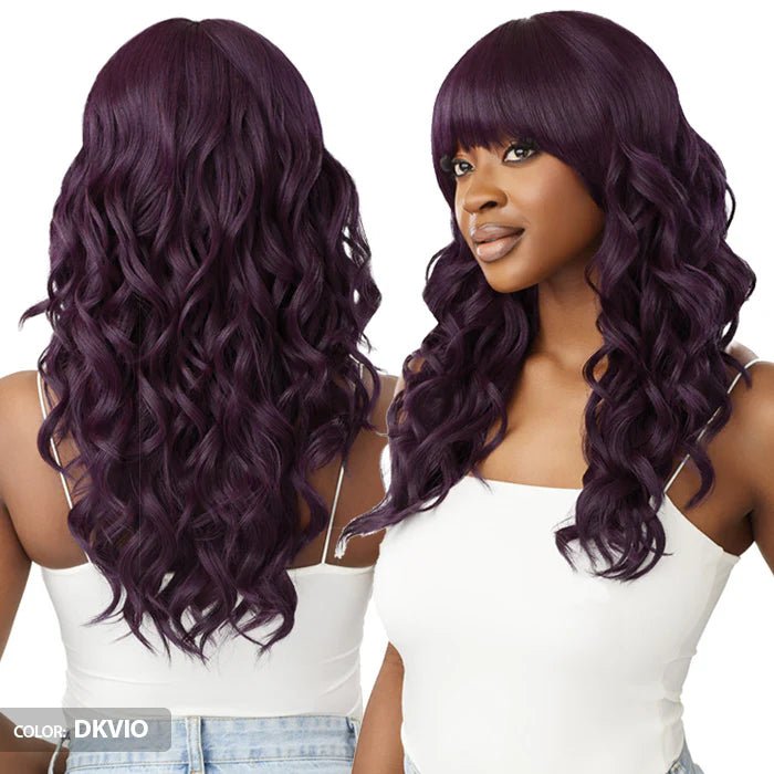 Outre WigPop Synthetic Wig – Kerana | Bold Bangs, Sleek Finish & Pop - On Ease Natural to Fantasy Shades - Beauty Exchange Beauty Supply