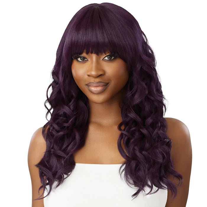 Outre WigPop Synthetic Wig – Kerana | Bold Bangs, Sleek Finish & Pop - On Ease Natural to Fantasy Shades - Beauty Exchange Beauty Supply