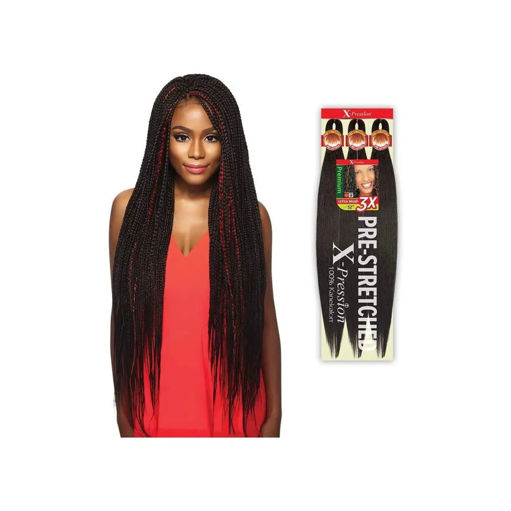 Outre X - Pression 3x Pre - Stretched Braiding Hair 52" - Beauty Exchange Beauty Supply