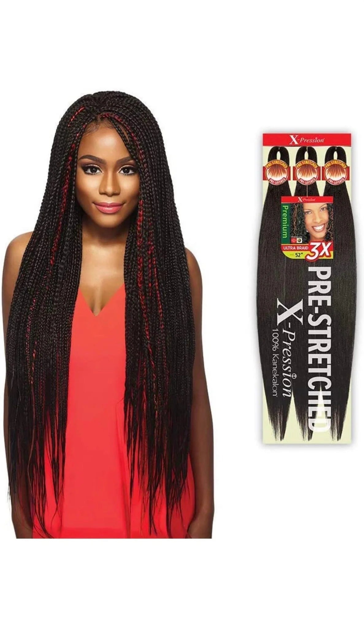 Outre X - Pression 3x Pre - Stretched Braiding Hair 52" - Beauty Exchange Beauty Supply