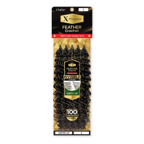 Outre X - Pression Human Feather Crochet – Water 18" - Beauty Exchange Beauty Supply