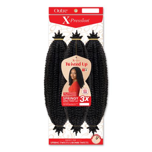 Outre X - Pression Twisted Up 3X Springy Afro Twist - 16" - Beauty Exchange Beauty Supply