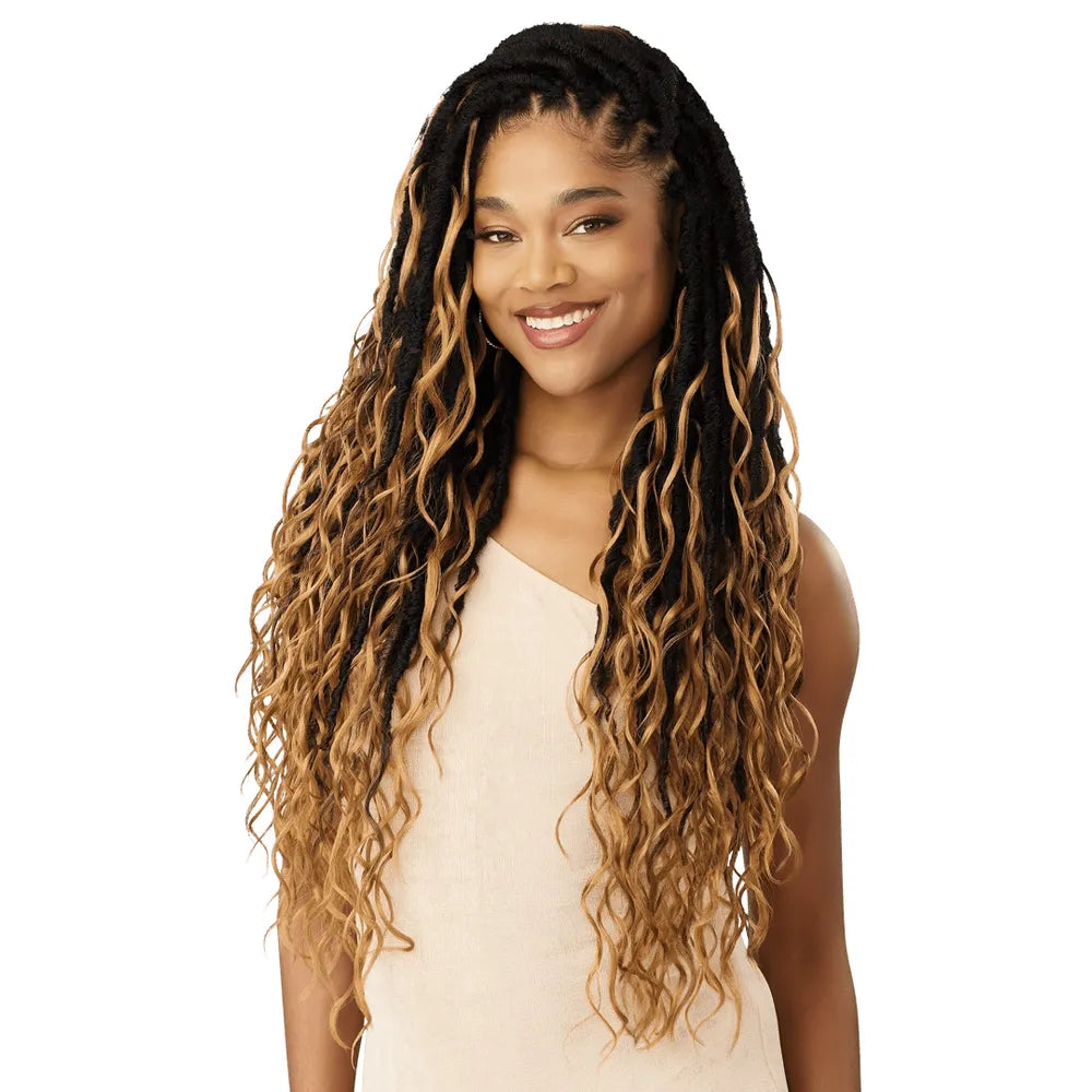 Outre X - Pression Twisted Up Boho Island S - Wave Locs 24" – 3X Pack | Pre - Looped • Lightweight • Soft Beachy Texture • Crochet - Ready | - Beauty Exchange Beauty Supply