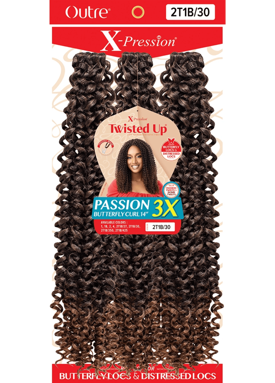 Outre XPression Passion Butterfly Curl 3X - 14" - Beauty Exchange Beauty Supply