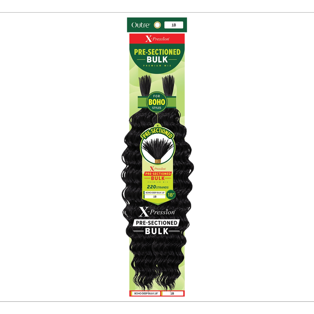 Outre Xpression Pre - Sectioned Boho Deep Bulk - 18" - Beauty Exchange Beauty Supply