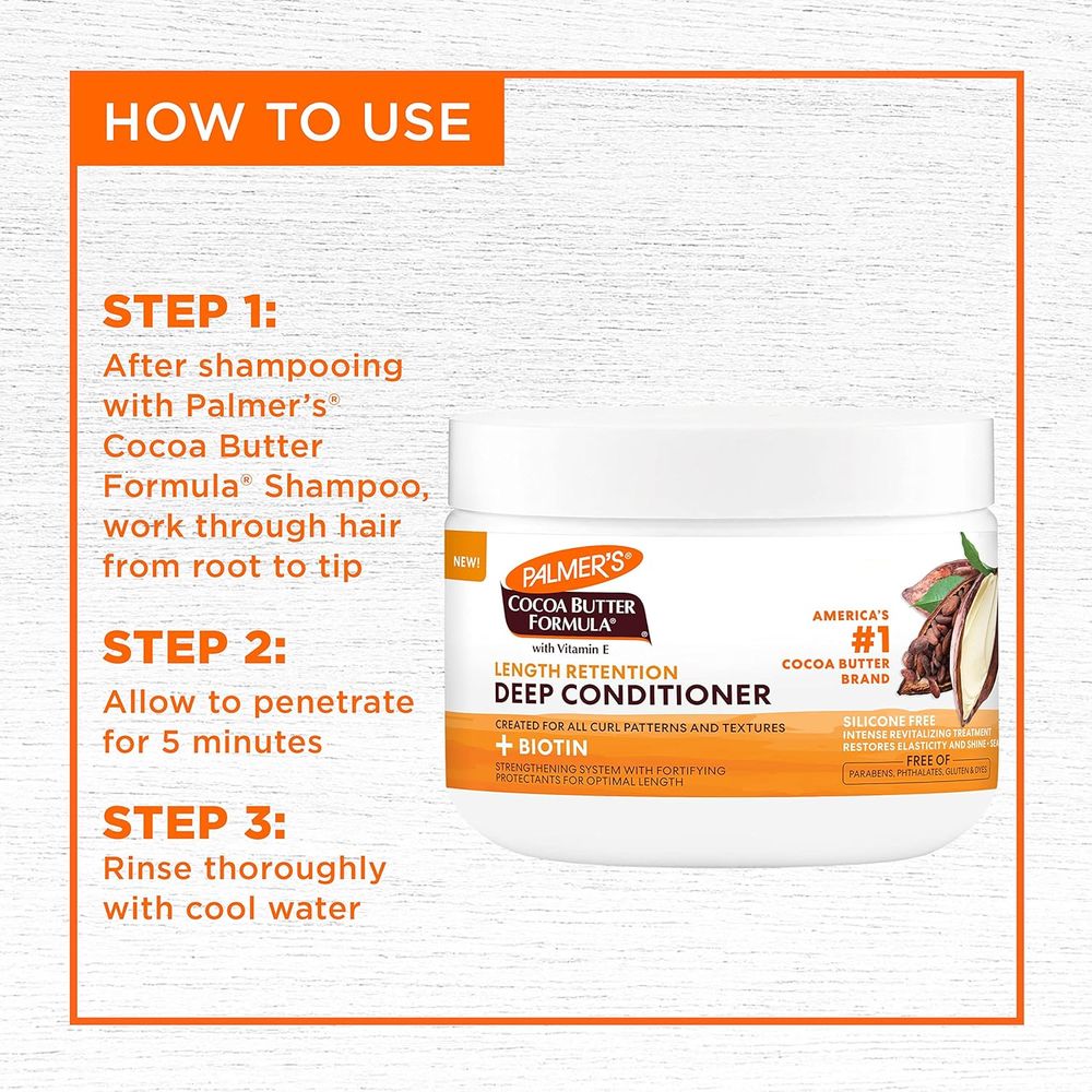 palmer coconut deep conditioner Palmer's Cocoa Butter Formula Length Retention Deep Conditioner 12oz