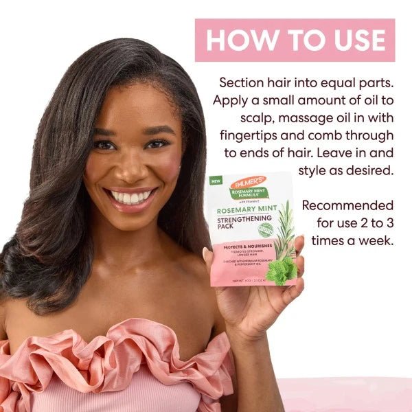 Palmer’s Rosemary Mint Strengthening Pack – 2.1oz - Beauty Exchange Beauty Supply