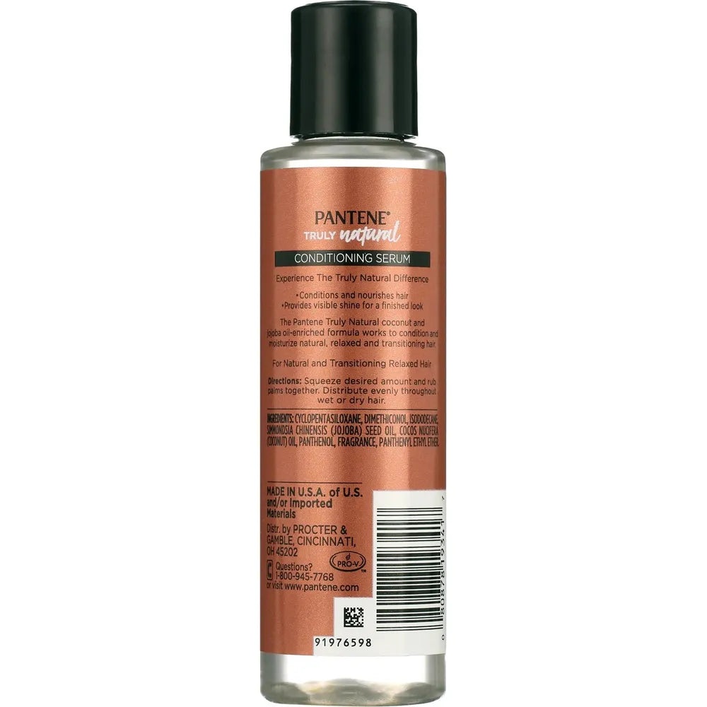 Pantene Truly Natural Conditioning Serum – Defines & Smooths Curls – 3.9 fl oz - Beauty Exchange Beauty Supply