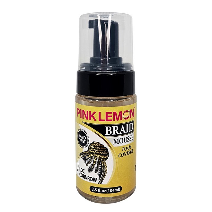 Pink Lemon Braid Mousse – Hold & Frizz Control - Beauty Exchange Beauty Supply