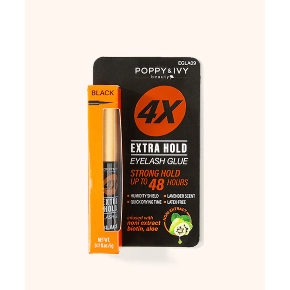 Poppy & Ivy 4X Extra Hold Eyelash Glue - 5g - Beauty Exchange Beauty Supply
