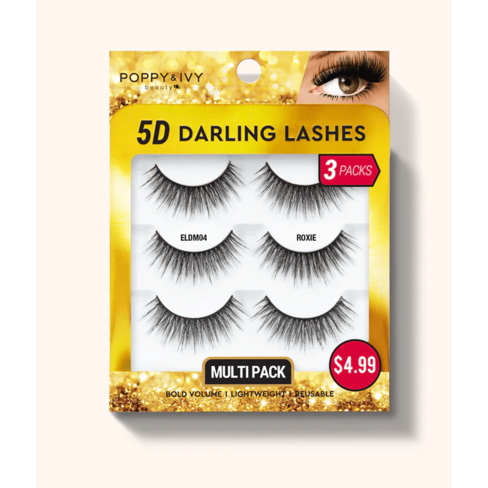 Poppy & Ivy 5D Darling Lashes - 3 Pairs - Beauty Exchange Beauty Supply