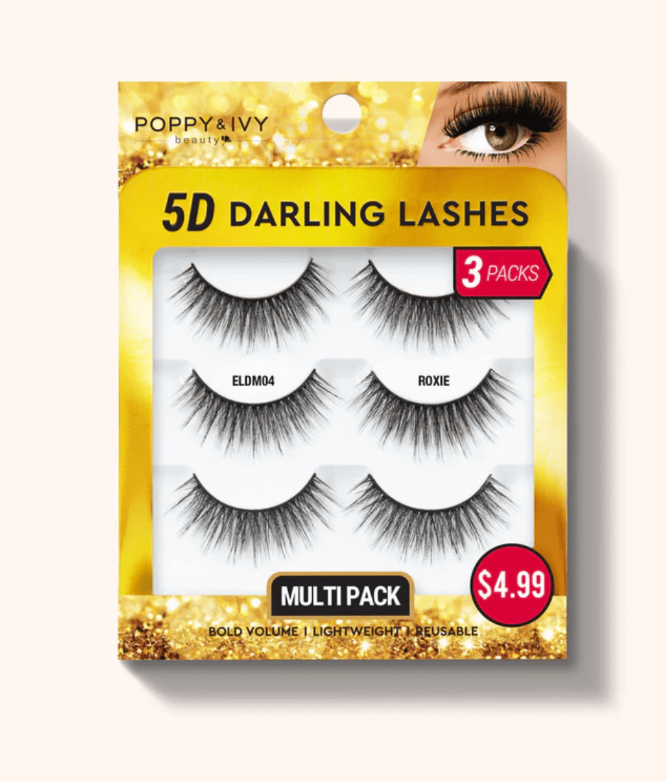 Poppy & Ivy 5D Darling Lashes - 3 Pairs - Beauty Exchange Beauty Supply