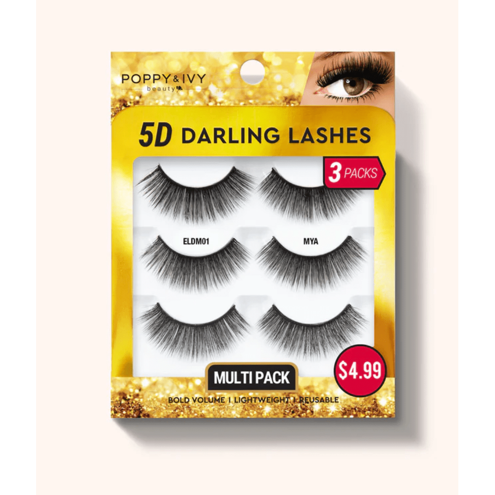 Poppy & Ivy 5D Darling Lashes - 3 Pairs - Beauty Exchange Beauty Supply