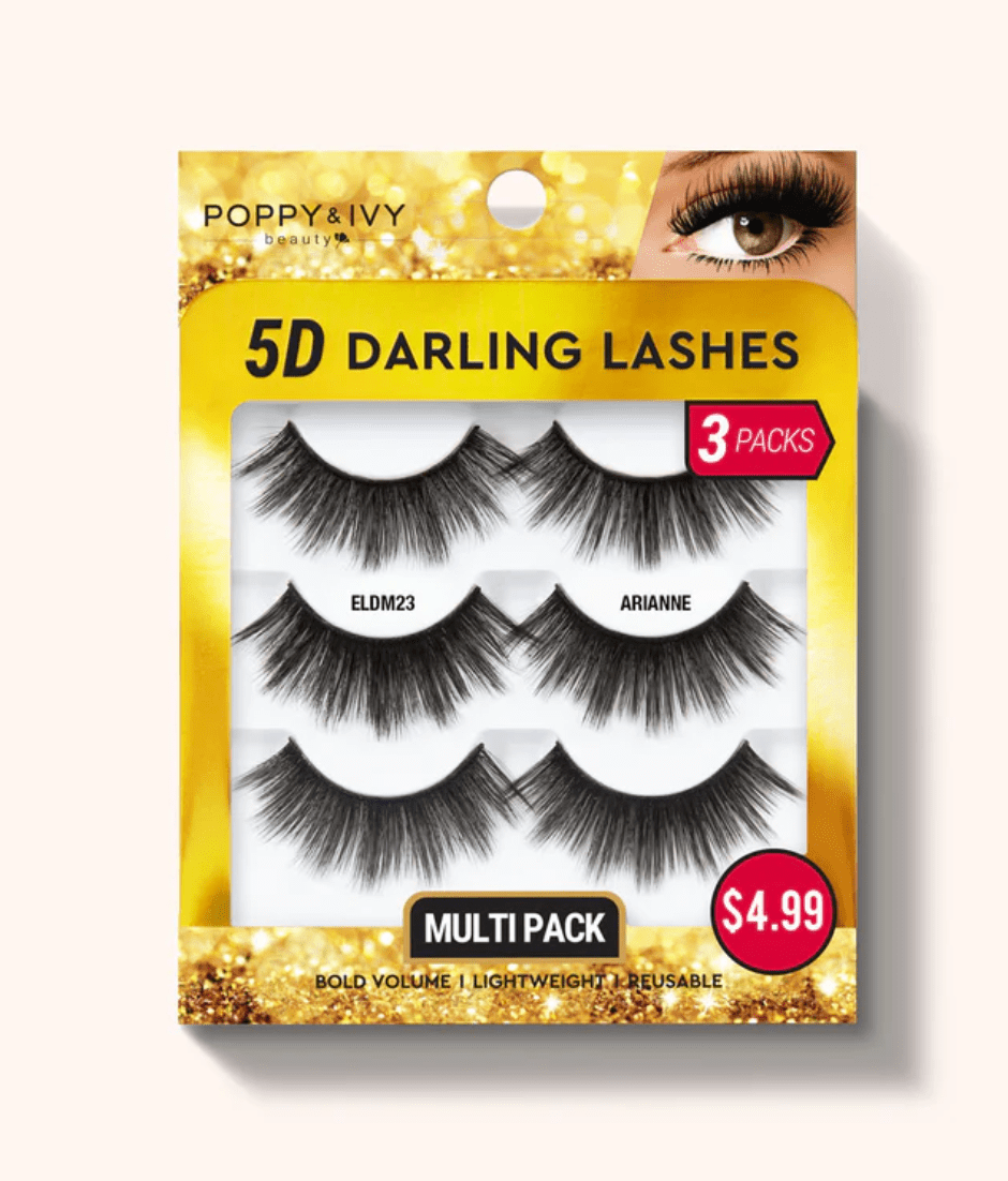 Poppy & Ivy 5D Darling Lashes - 3 Pairs - Beauty Exchange Beauty Supply