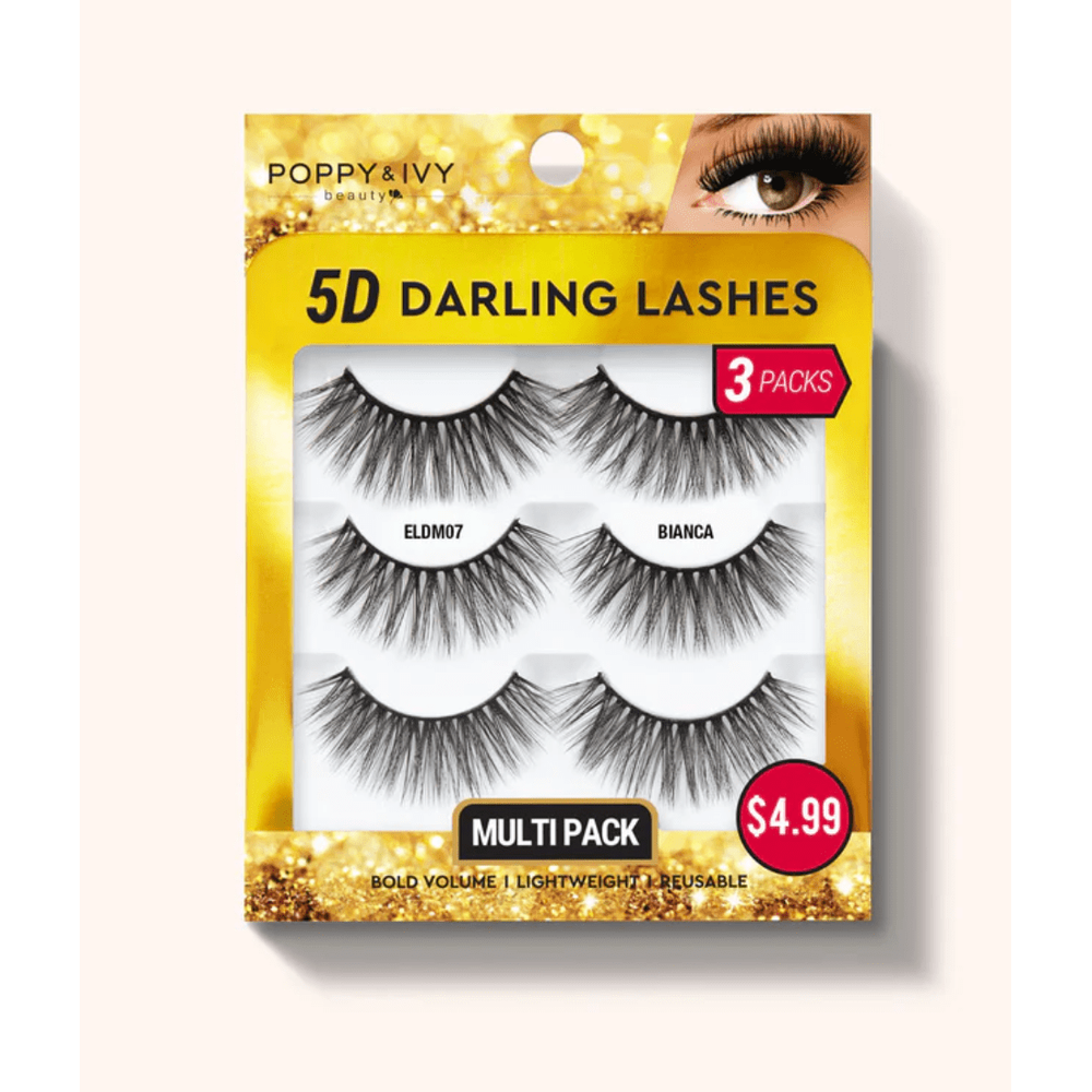 Poppy & Ivy 5D Darling Lashes - 3 Pairs - Beauty Exchange Beauty Supply