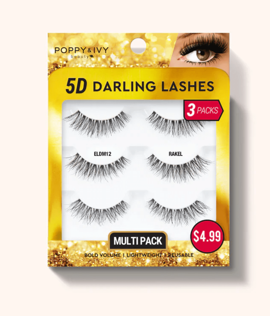 Poppy & Ivy 5D Darling Lashes - 3 Pairs - Beauty Exchange Beauty Supply