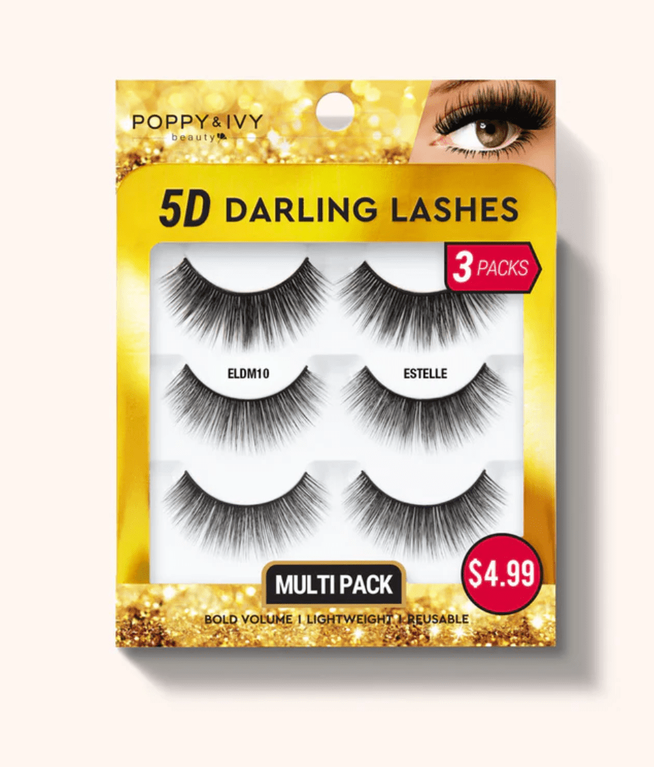Poppy & Ivy 5D Darling Lashes - 3 Pairs - Beauty Exchange Beauty Supply