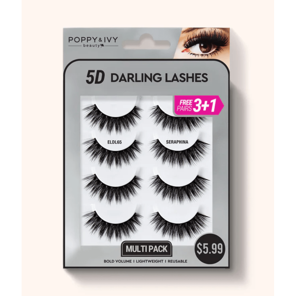 Poppy & Ivy 5D Darling Lashes - 4 Pairs - Beauty Exchange Beauty Supply