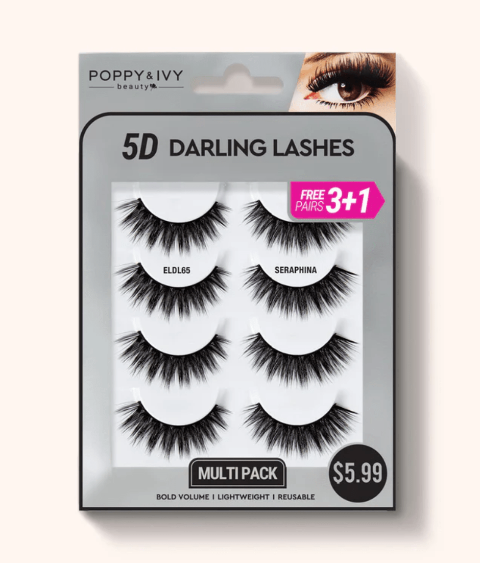 Poppy & Ivy 5D Darling Lashes - 4 Pairs - Beauty Exchange Beauty Supply