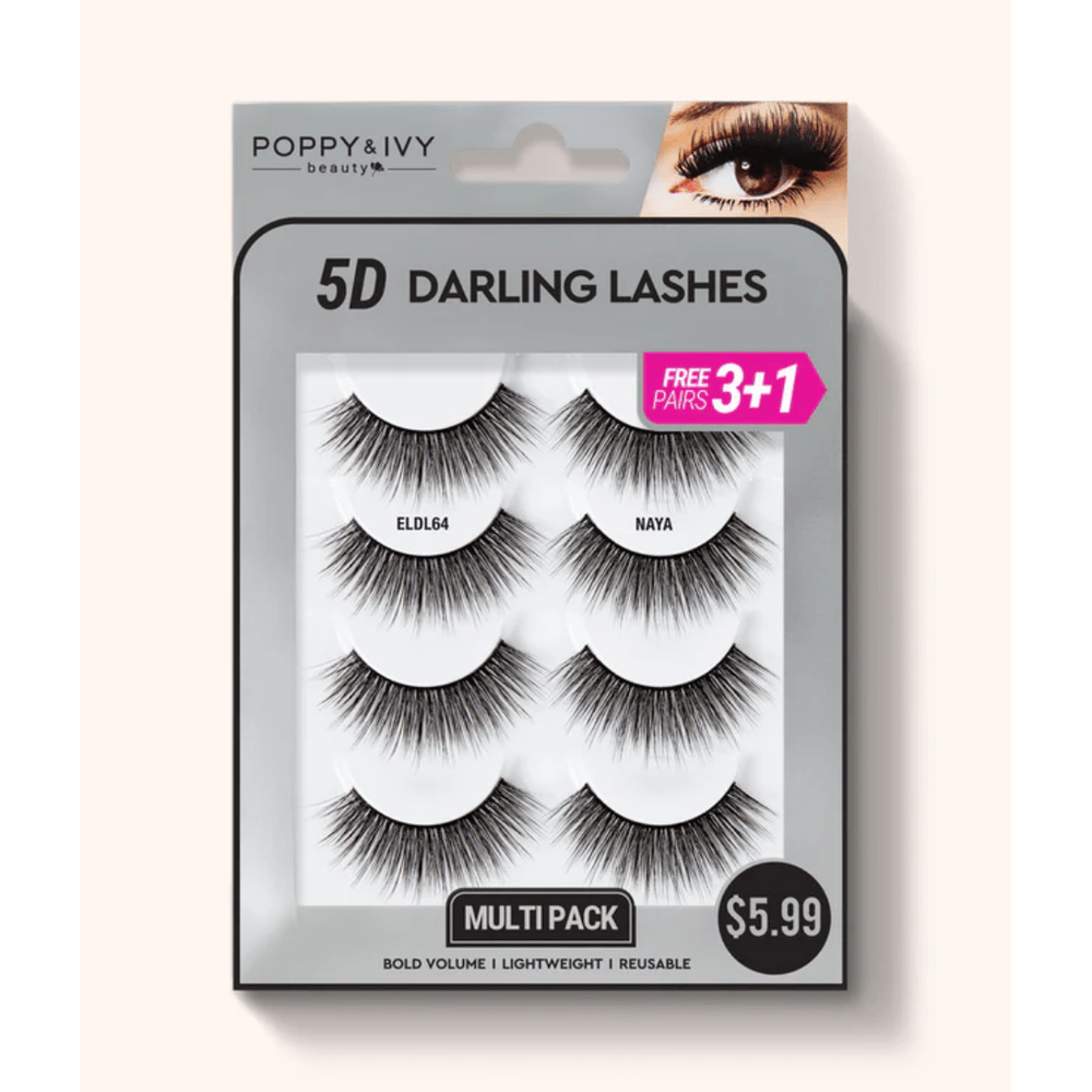 Poppy & Ivy 5D Darling Lashes - 4 Pairs - Beauty Exchange Beauty Supply