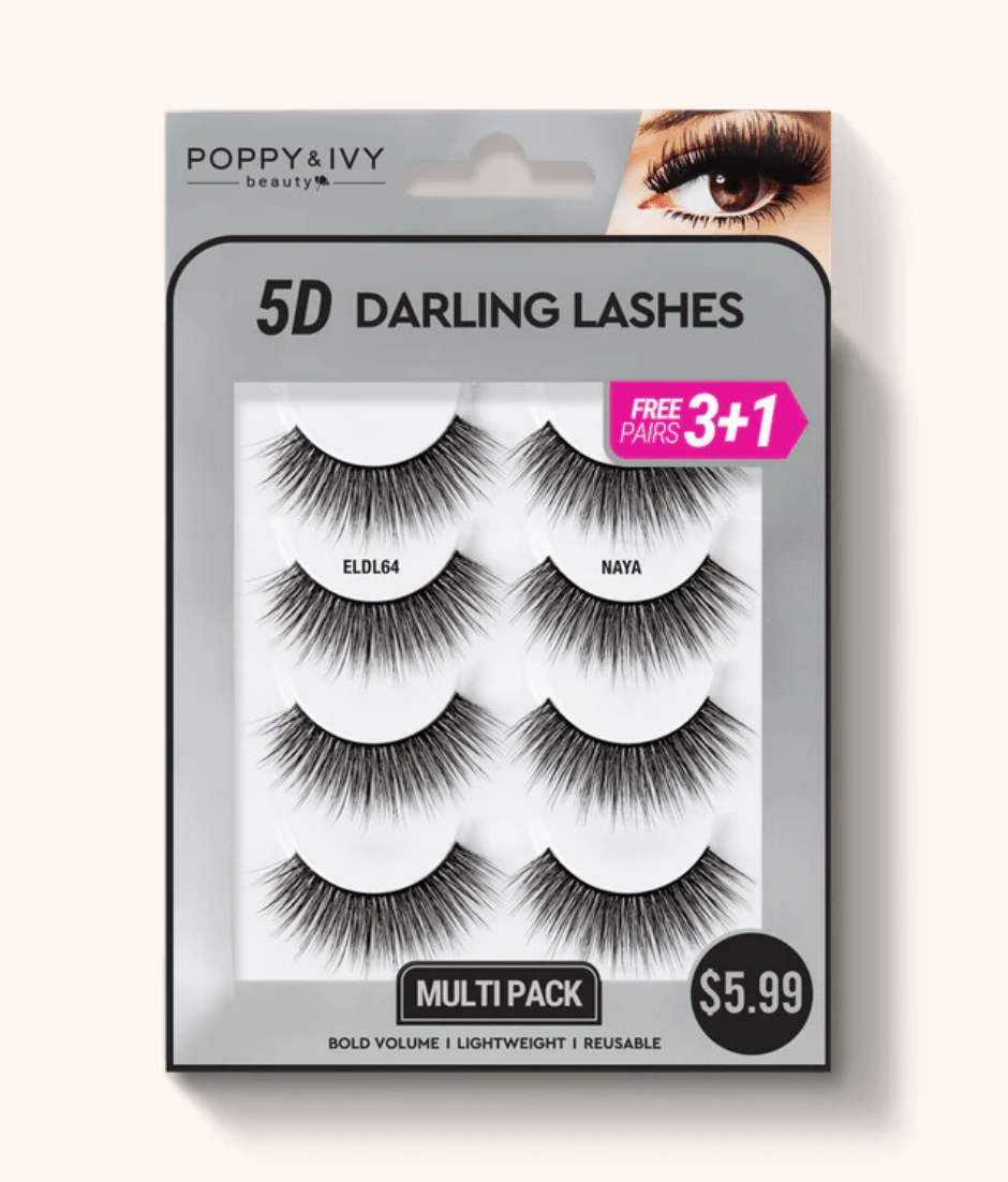 Poppy & Ivy 5D Darling Lashes - 4 Pairs - Beauty Exchange Beauty Supply