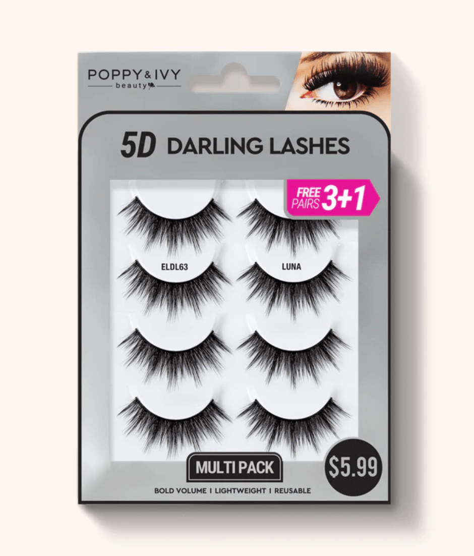 Poppy & Ivy 5D Darling Lashes - 4 Pairs - Beauty Exchange Beauty Supply