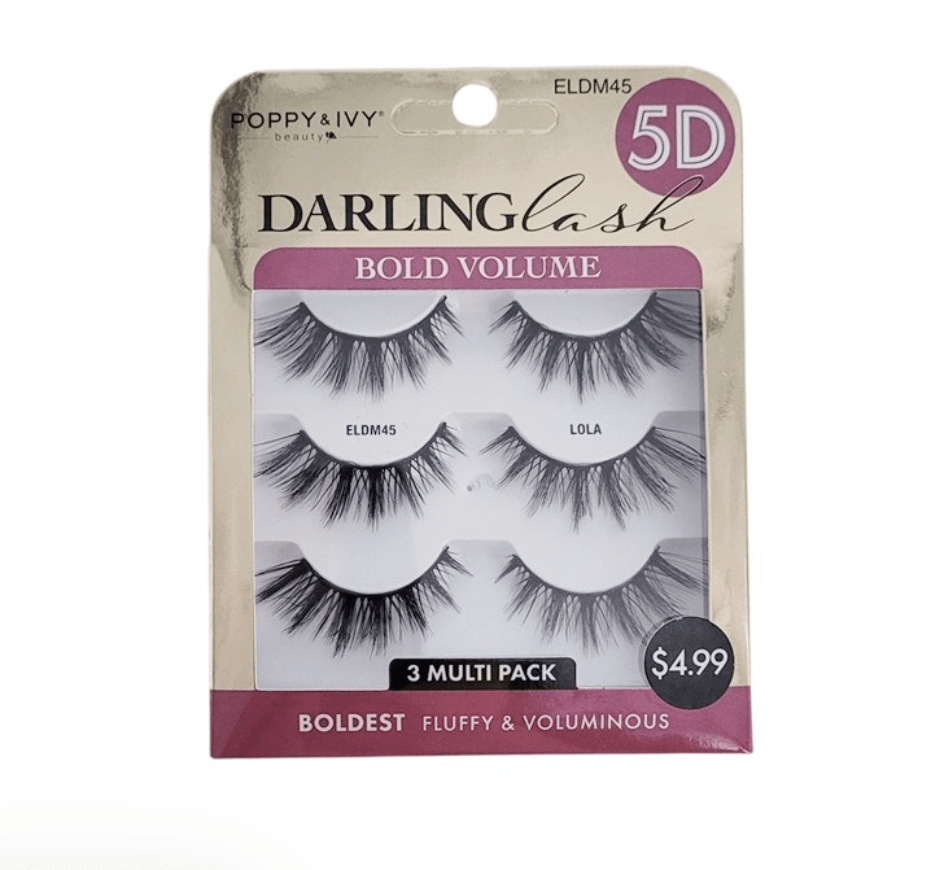 Poppy & Ivy 5D Darling Volume Lashes - 3 Pairs - Beauty Exchange Beauty Supply