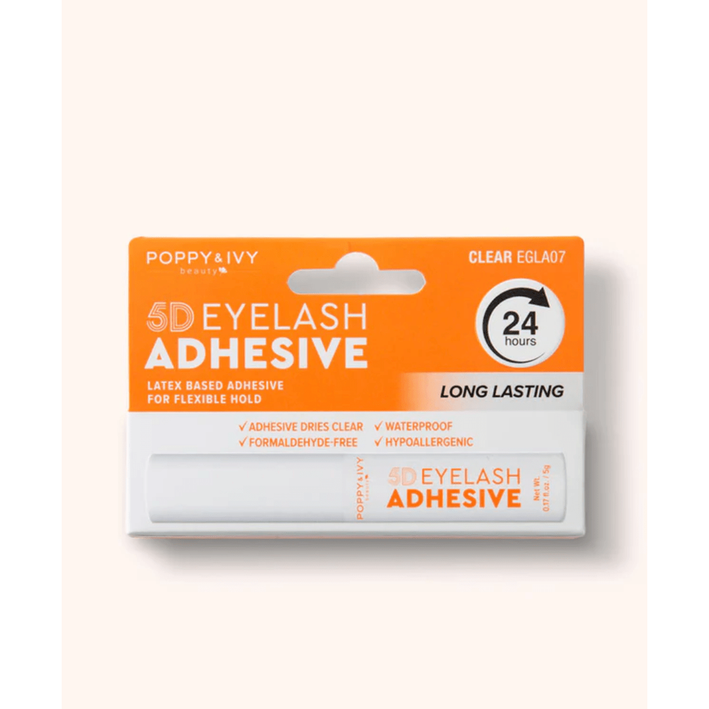 Poppy & Ivy 5D Eyelash Brush Adhesive Fast Drying - 5g - Beauty Exchange Beauty Supply