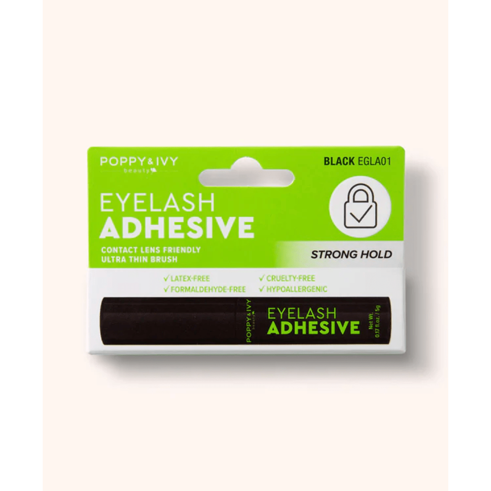 Poppy & Ivy Brush Lash Adhesive Black & Clear - 5g - Beauty Exchange Beauty Supply