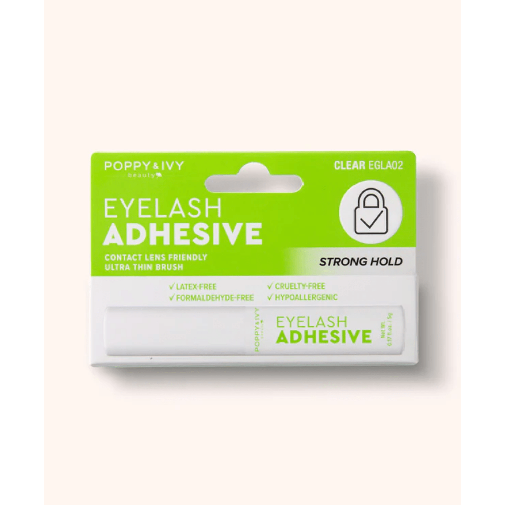 Poppy & Ivy Brush Lash Adhesive Black & Clear - 5g - Beauty Exchange Beauty Supply
