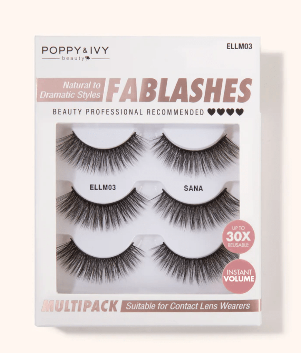 Poppy & Ivy Fablashes Multipack - 3 Pairs - Beauty Exchange Beauty Supply